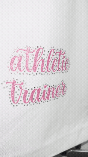Athletic Trainer Glitter Rhinestone Tote