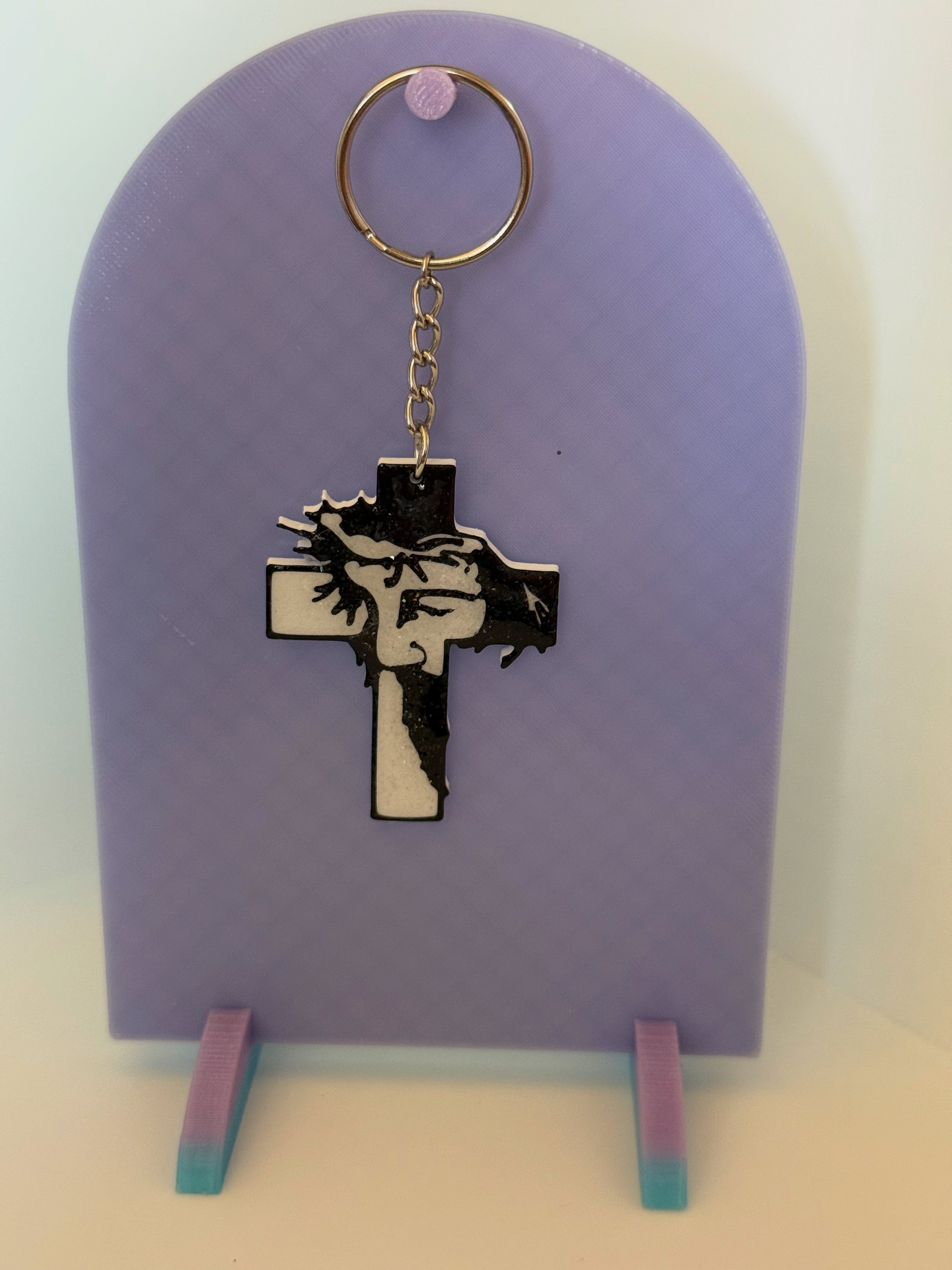 Jesus Face Keychain