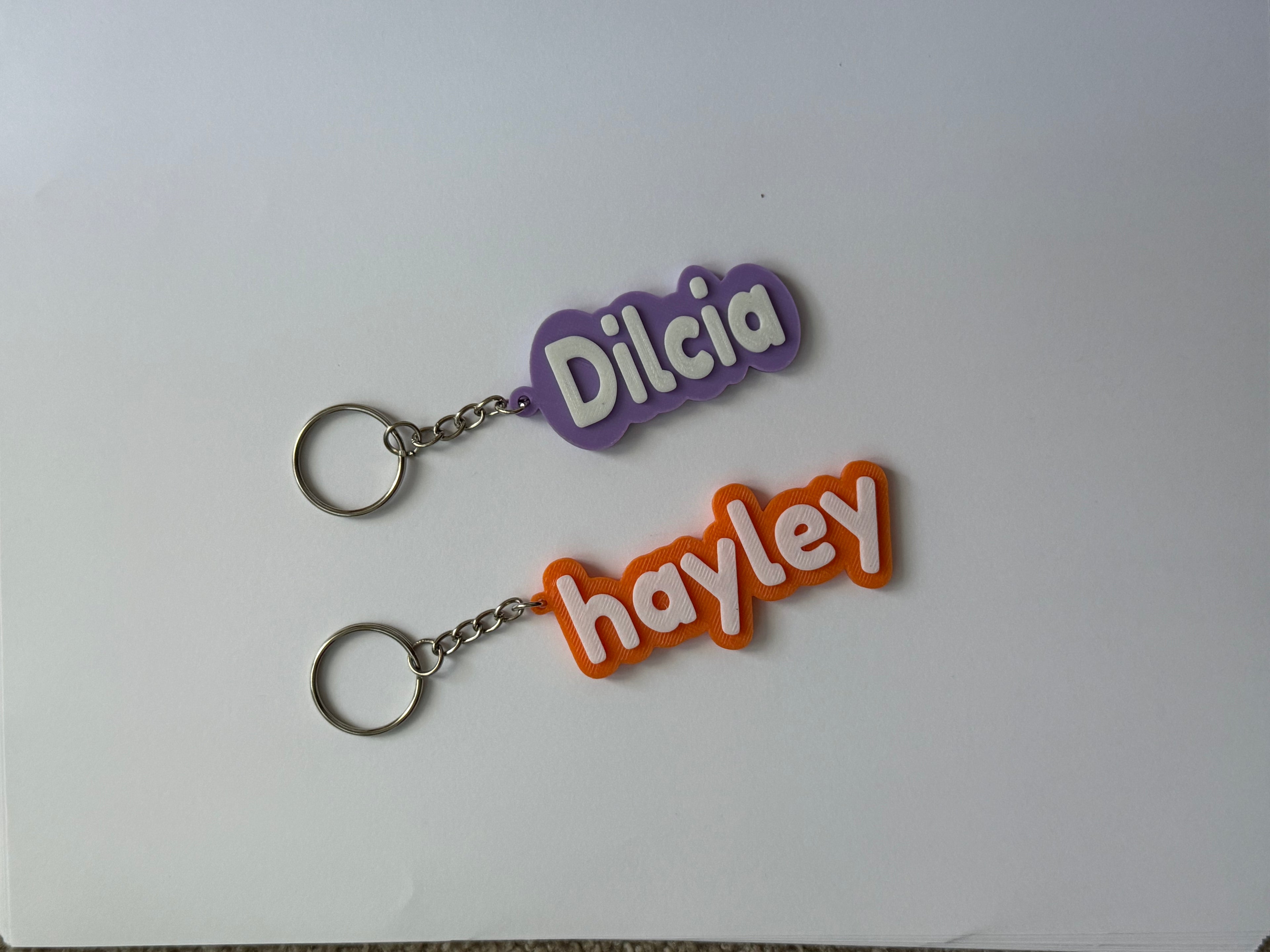 Custom Name Keychain