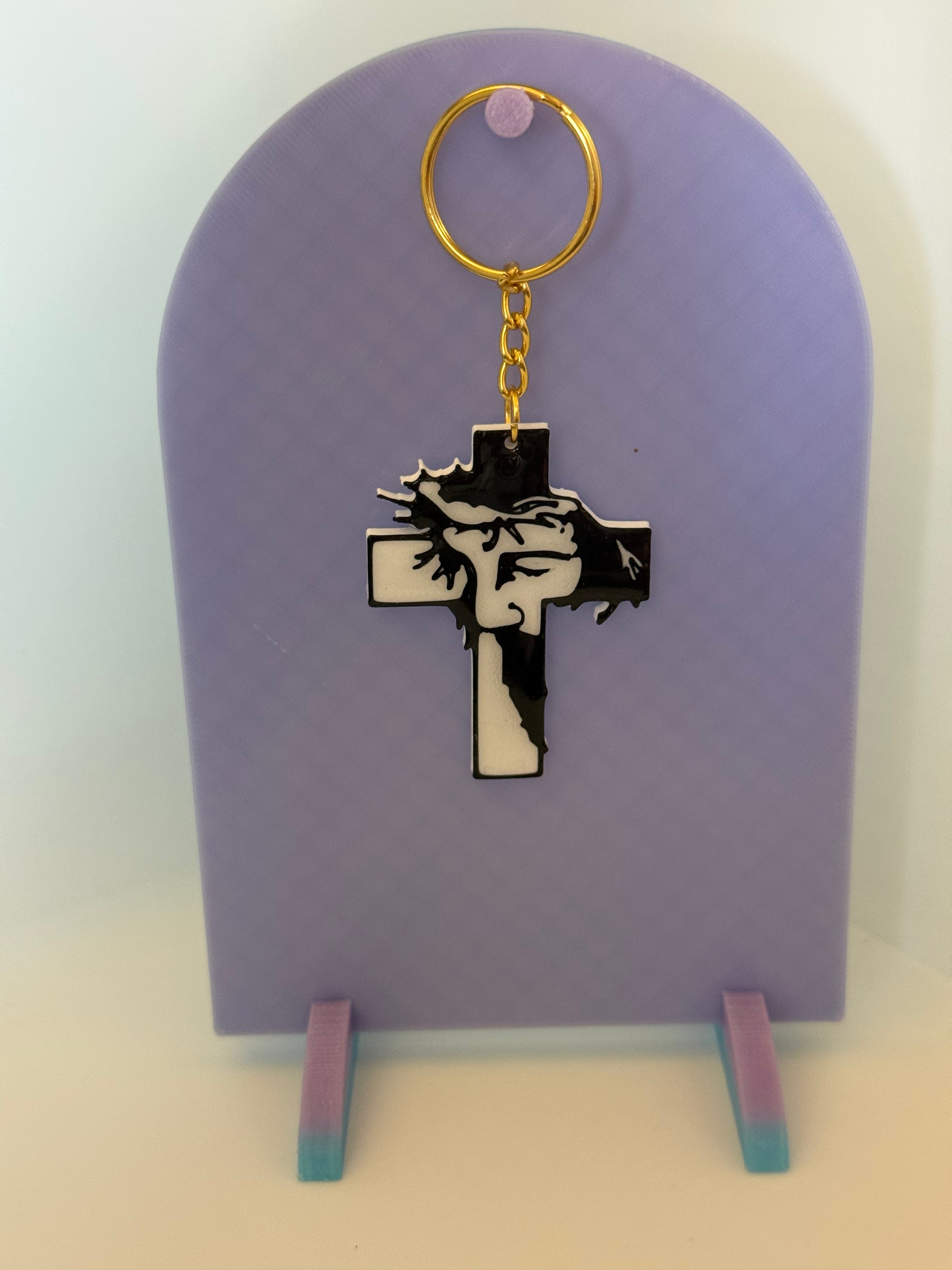 Jesus Face Keychain