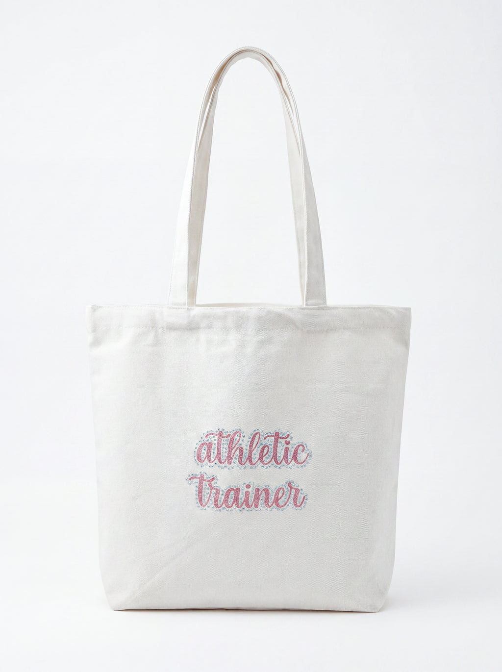 Athletic Trainer Glitter Rhinestone Tote